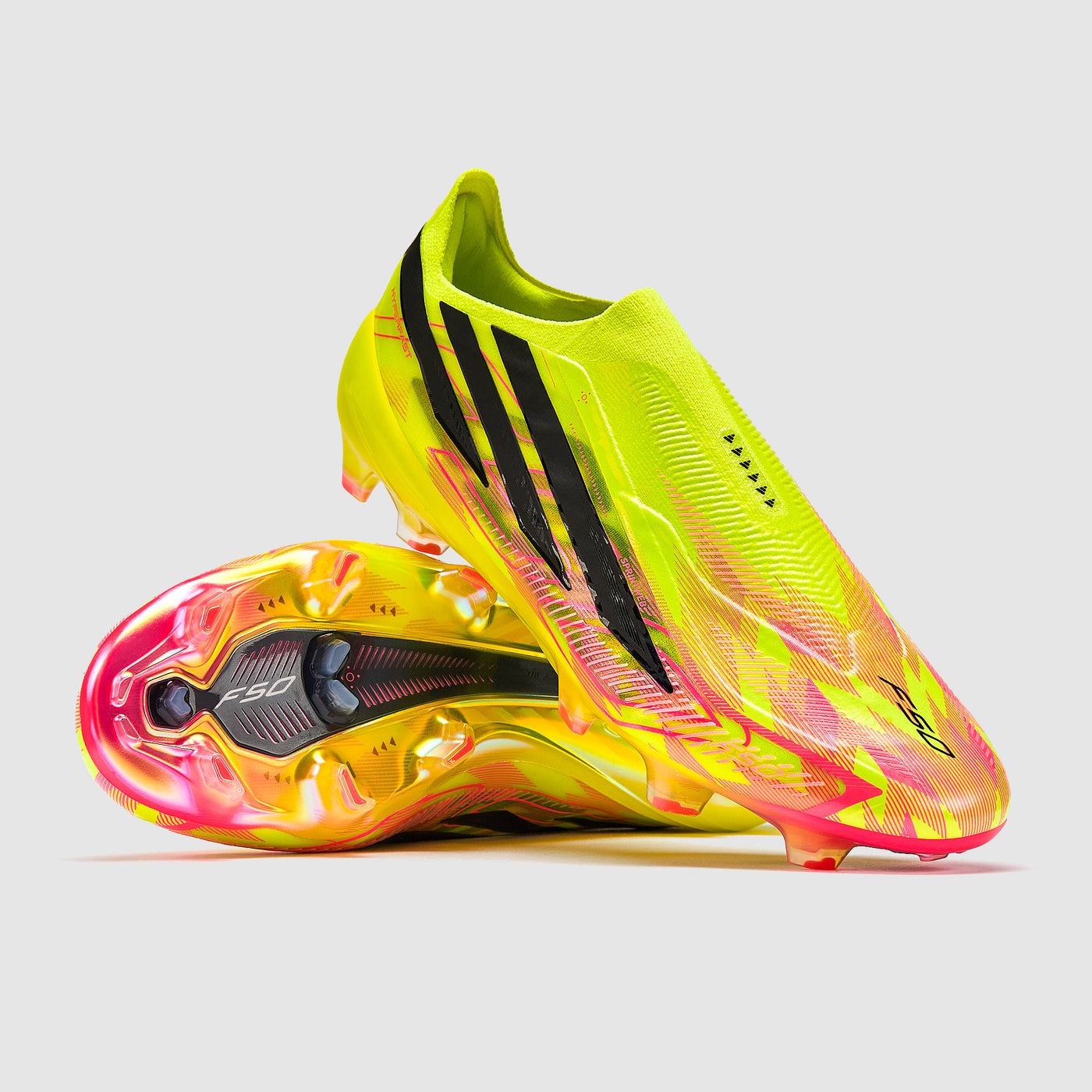 adidas F50 HyperFast LaceLess Elite FG Solar Yellow