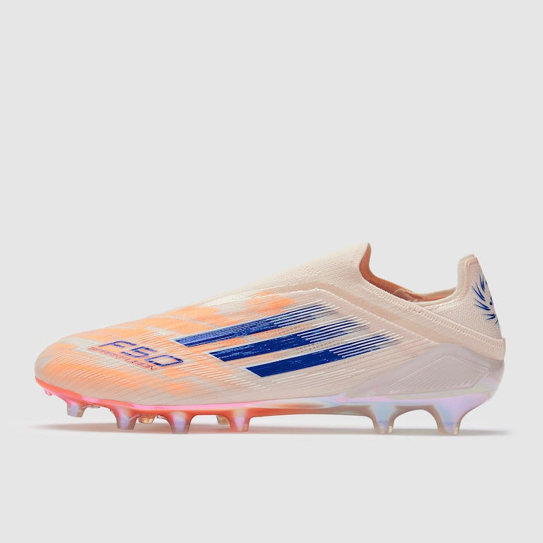 adidas F50 Elite Laceless FG - White Blue