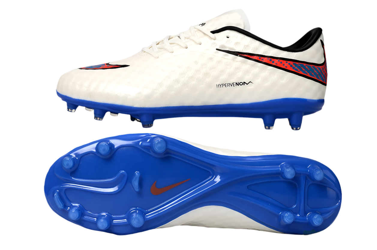 Nike Hypervenom Elite FG - White Blue