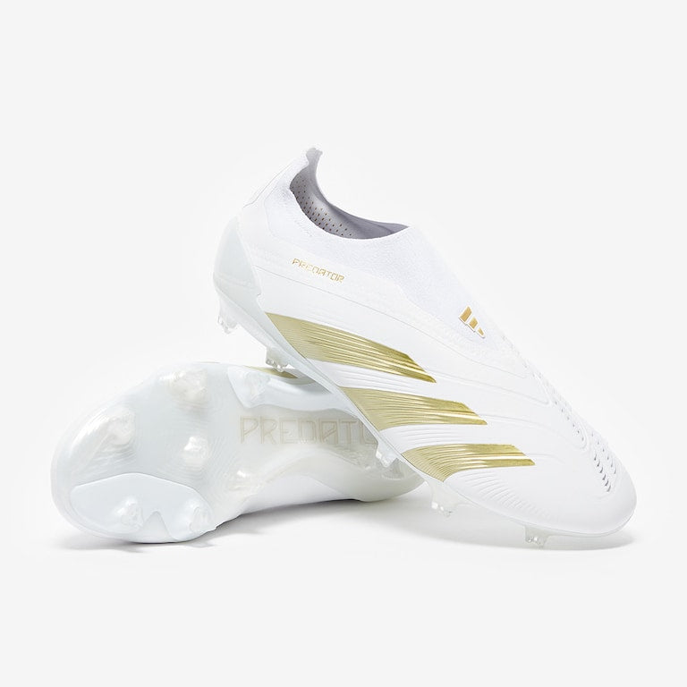 ADIDAS PREDATOR Laceless ELITE FG - White Gold
