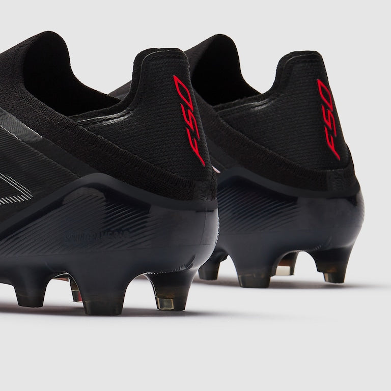 adidas F50 Elite Laceless FG - Black Red