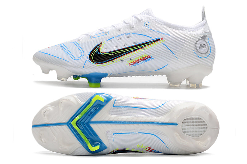NIKE MERCURIAL VAPOR 14 ELITE FG - White Silver Blue