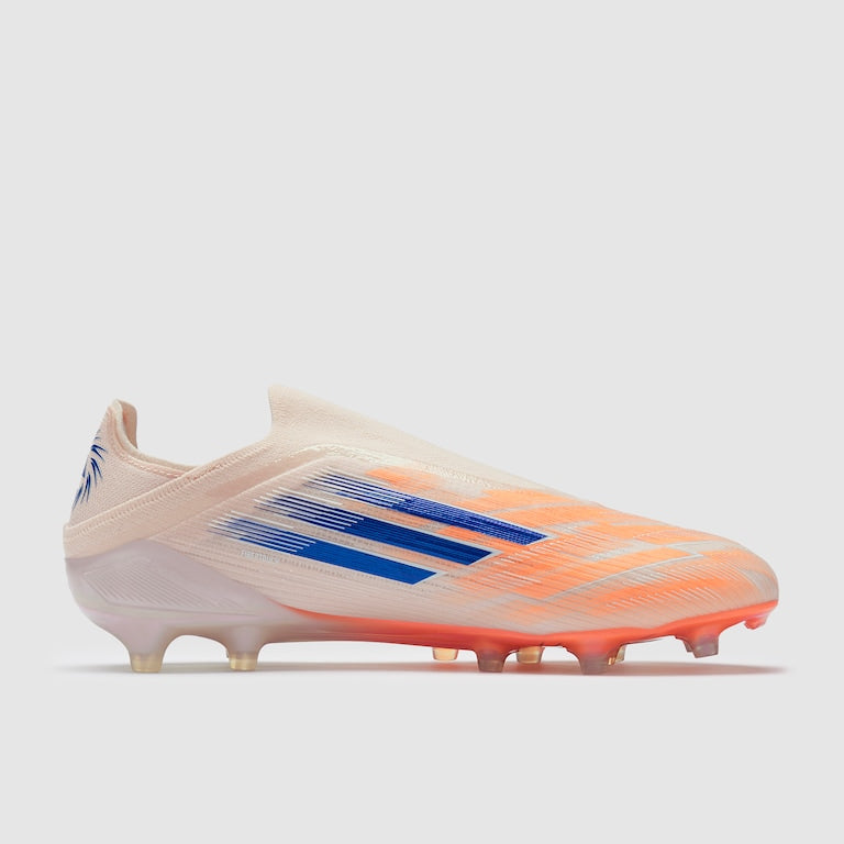adidas F50 Elite Laceless FG - White Blue