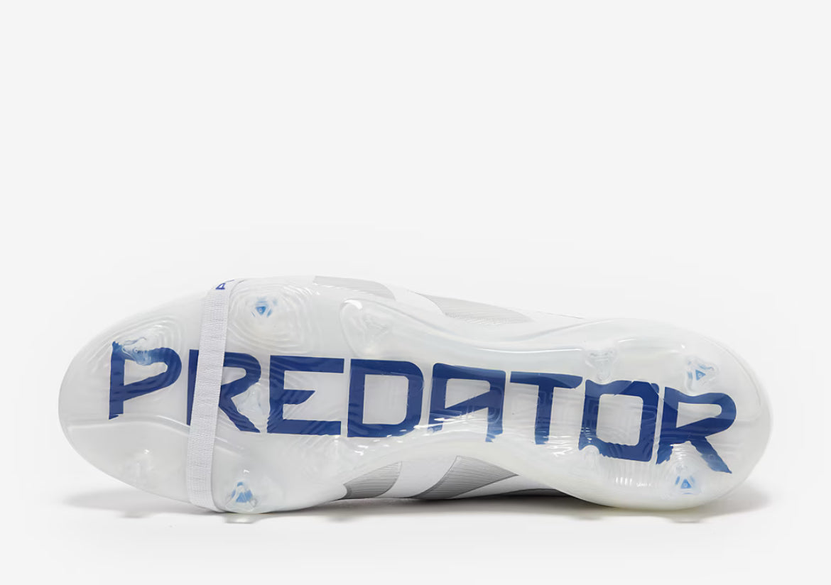 ADIDAS PREDATOR ELITE TONGUE FG - White Blue