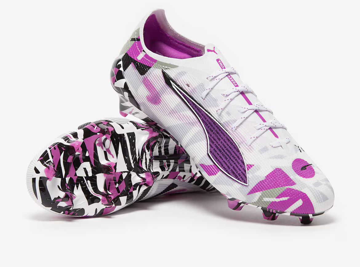 PUMA ULTRA ULTIMATE 5 FG - White Purple
