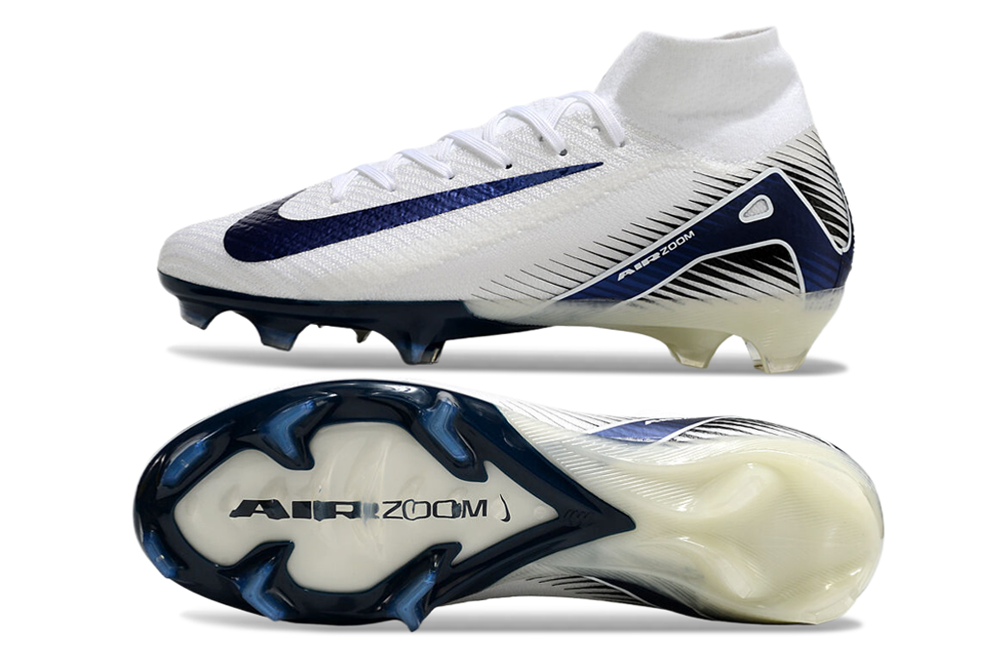 Nike Air Zoom Mercurial Superfly 16 Elite  FG - White Navy