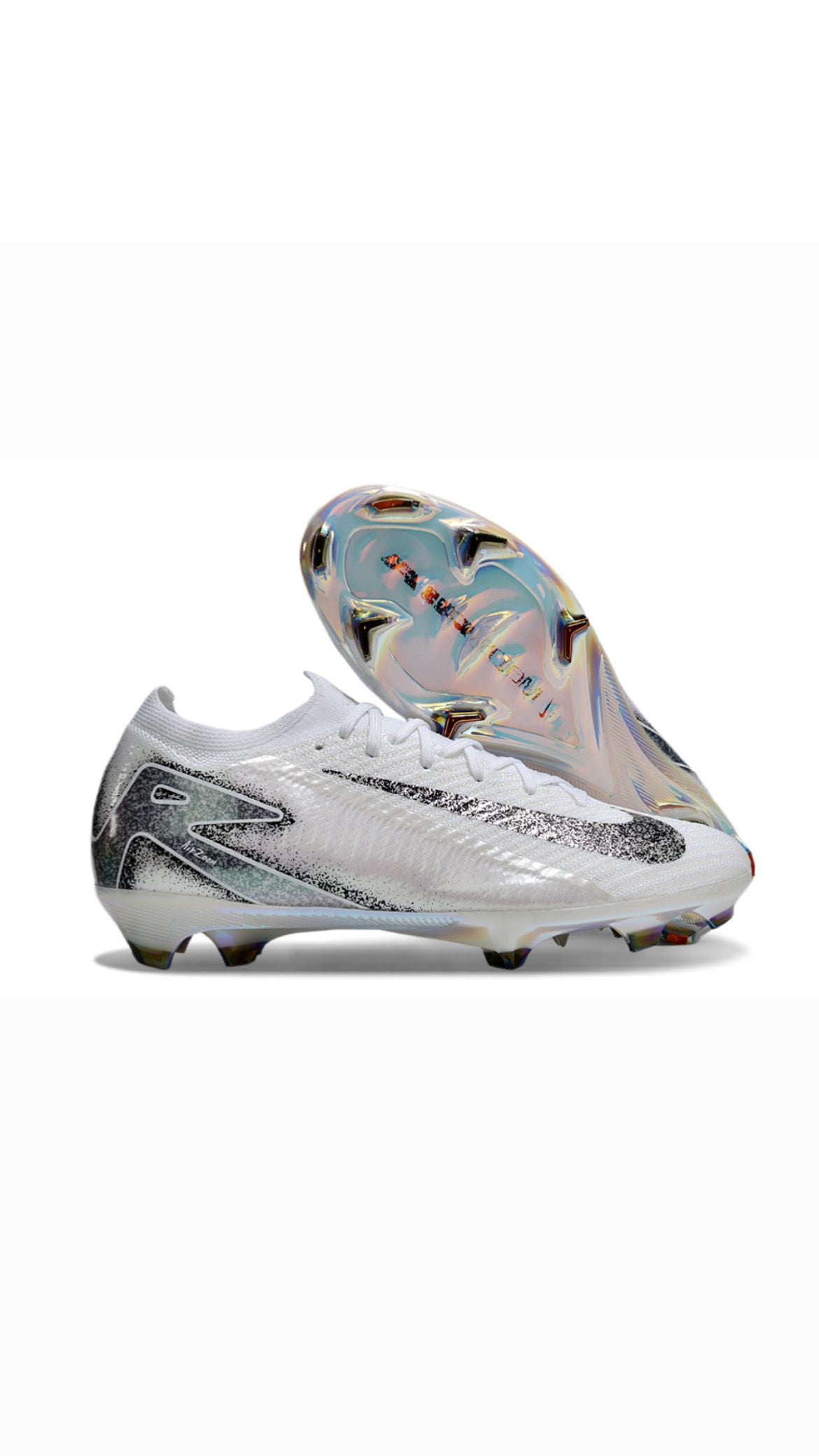 Nike Air Zoom Mercurial vapor 16 Elite  FG - White Silver