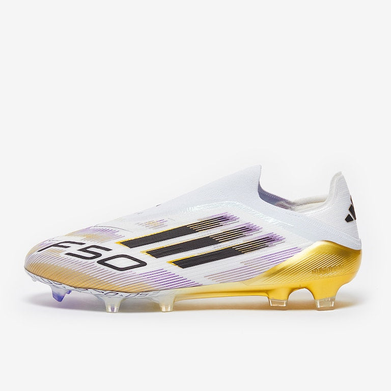 adidas F50 Elite Laceless FG - White Gold