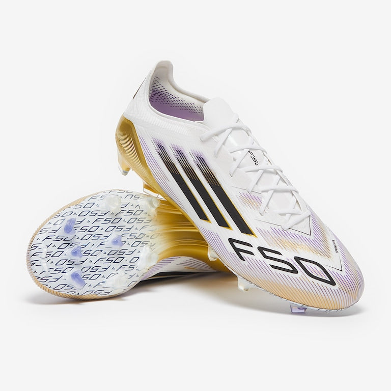 adidas F50 Elite FG - White Gold Black