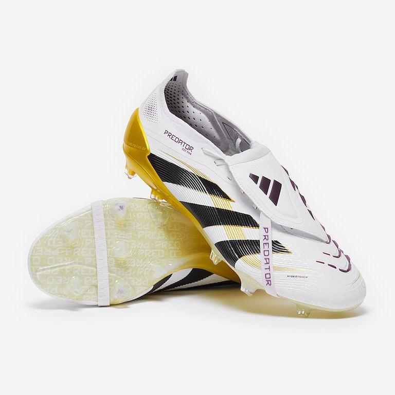 ADIDAS PREDATOR ELITE TONGUE FG - White Black Gold