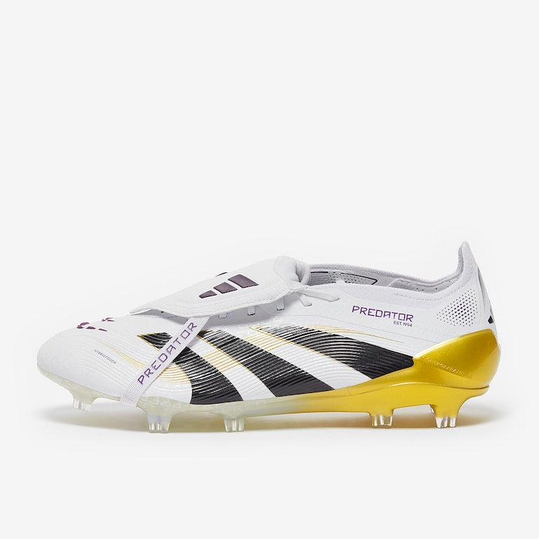 ADIDAS PREDATOR ELITE TONGUE FG - White Black Gold