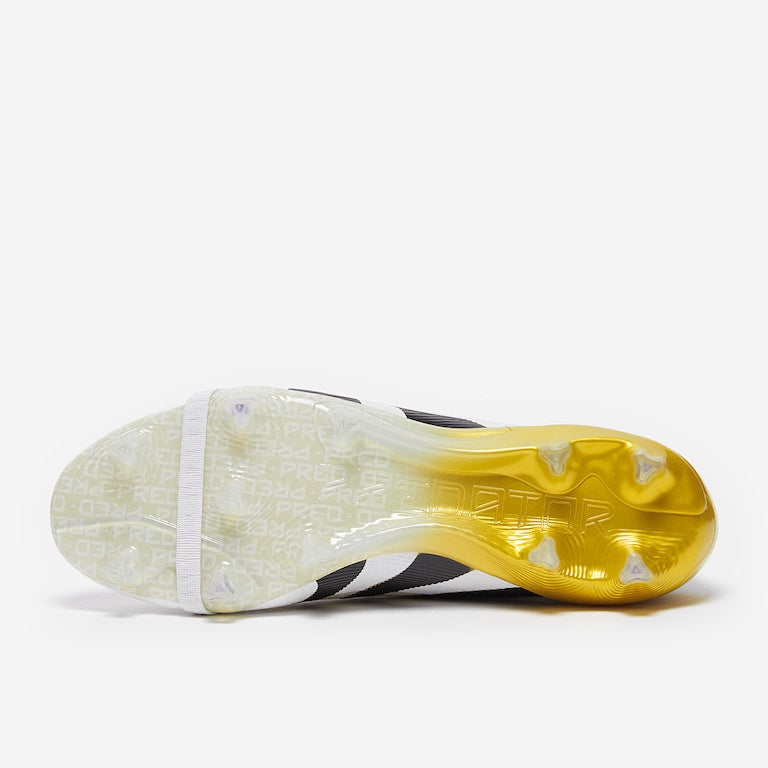 ADIDAS PREDATOR ELITE TONGUE FG - White Black Gold