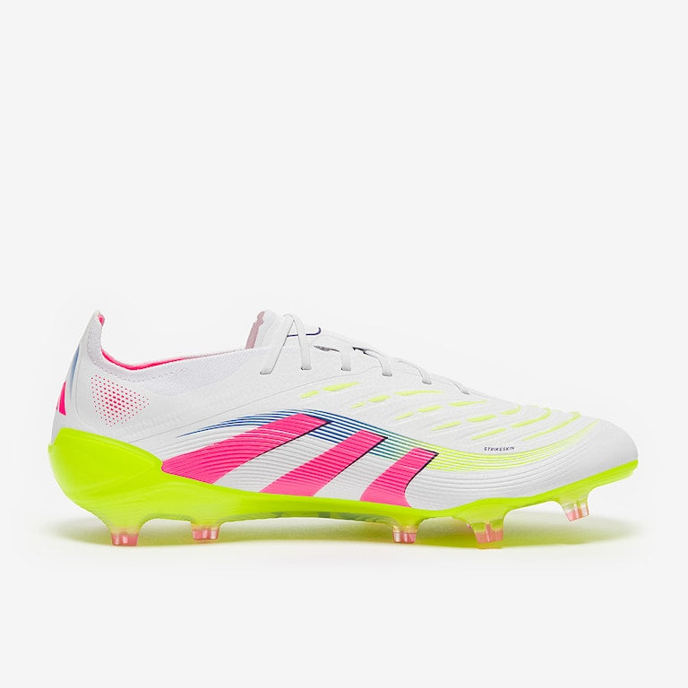 ADIDAS PREDATOR ELITE LACES FG - White Pink Volt