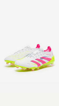 ADIDAS PREDATOR ELITE LACES FG - White Pink Volt