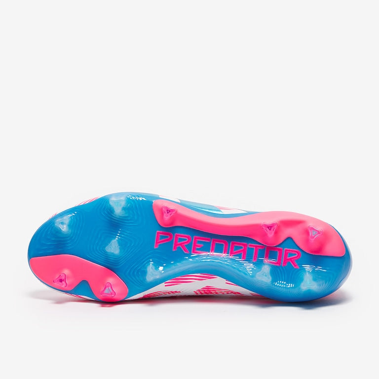 ADIDAS PREDATOR Laceless ELITE FG - White Pink Blue