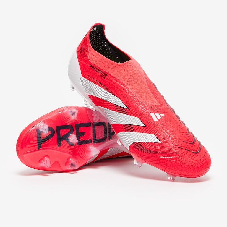 ADIDAS PREDATOR ELITE Laceless FG - Red White