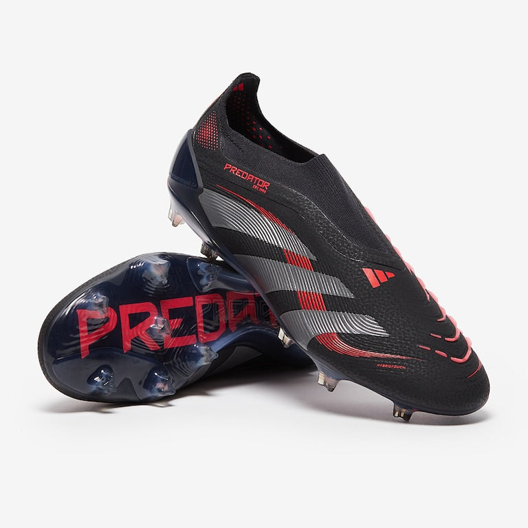 ADIDAS PREDATOR ELITE Laceless FG - Black Red