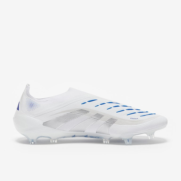 ADIDAS PREDATOR ELITE Laceless FG - White Blue
