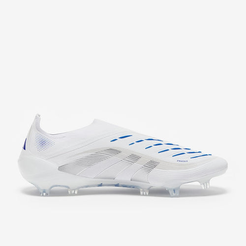 ADIDAS PREDATOR ELITE Laceless FG - White Blue