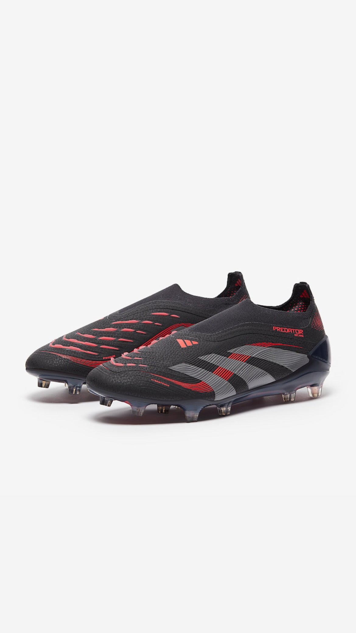 ADIDAS PREDATOR ELITE Laceless FG - Black Red