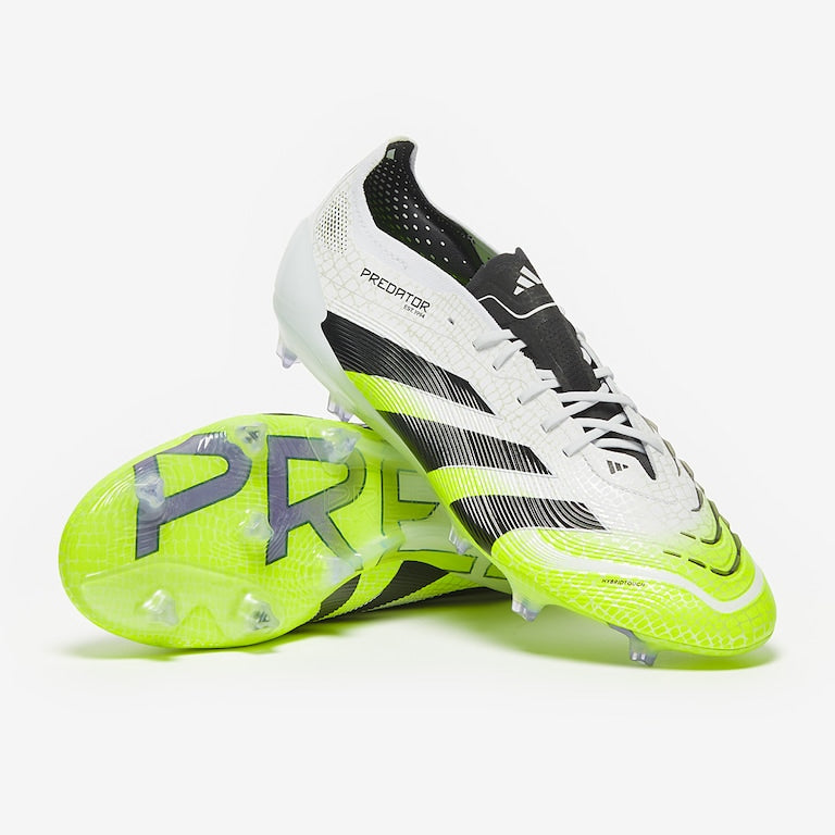 ADIDAS PREDATOR ELITE LACES FG - White Volt Black
