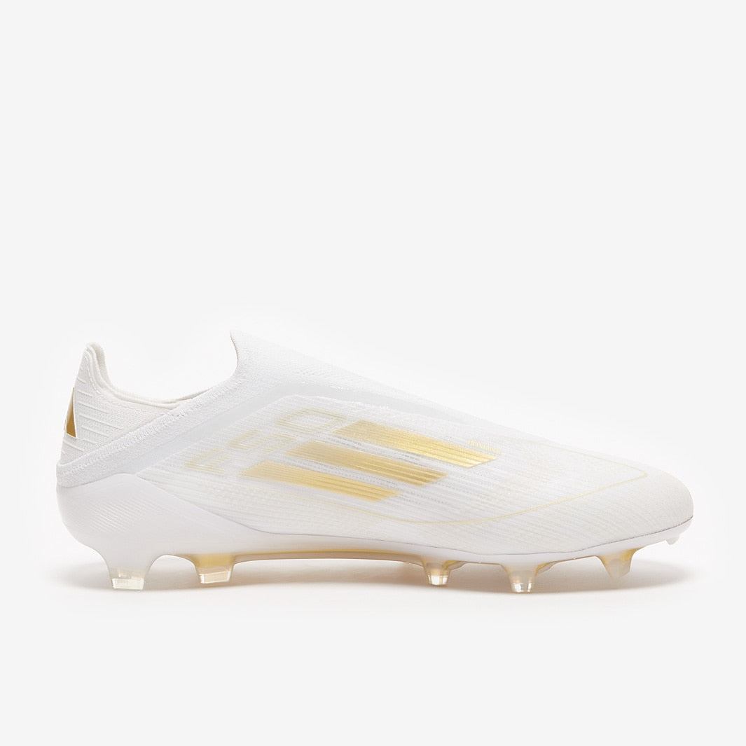adidas F50 Laceless Elite FG - White Gold