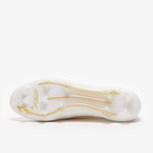 adidas F50 Laceless Elite FG - White Gold