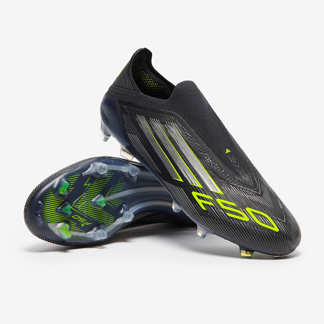 adidas F50 Elite Laceless FG - Black Volt
