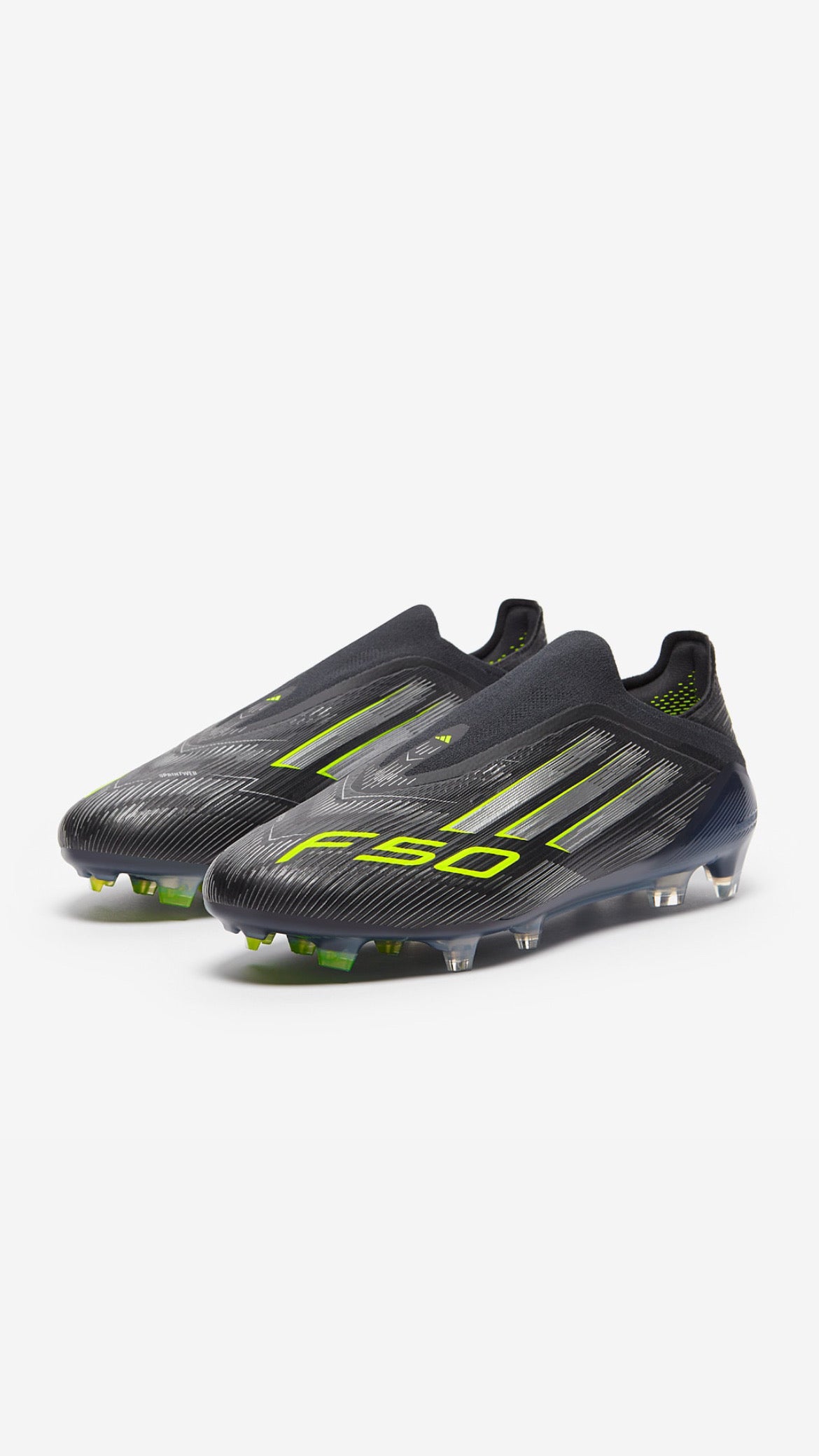 adidas F50 Elite Laceless FG - Black Volt