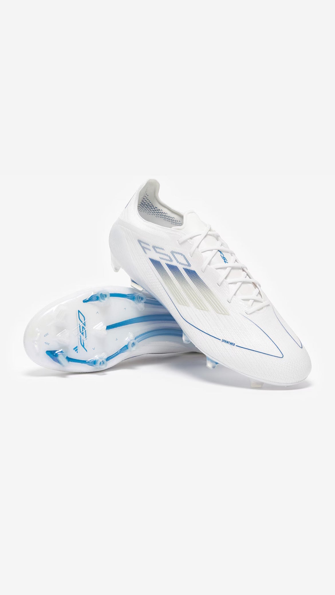 adidas F50 Elite FG - White Blue