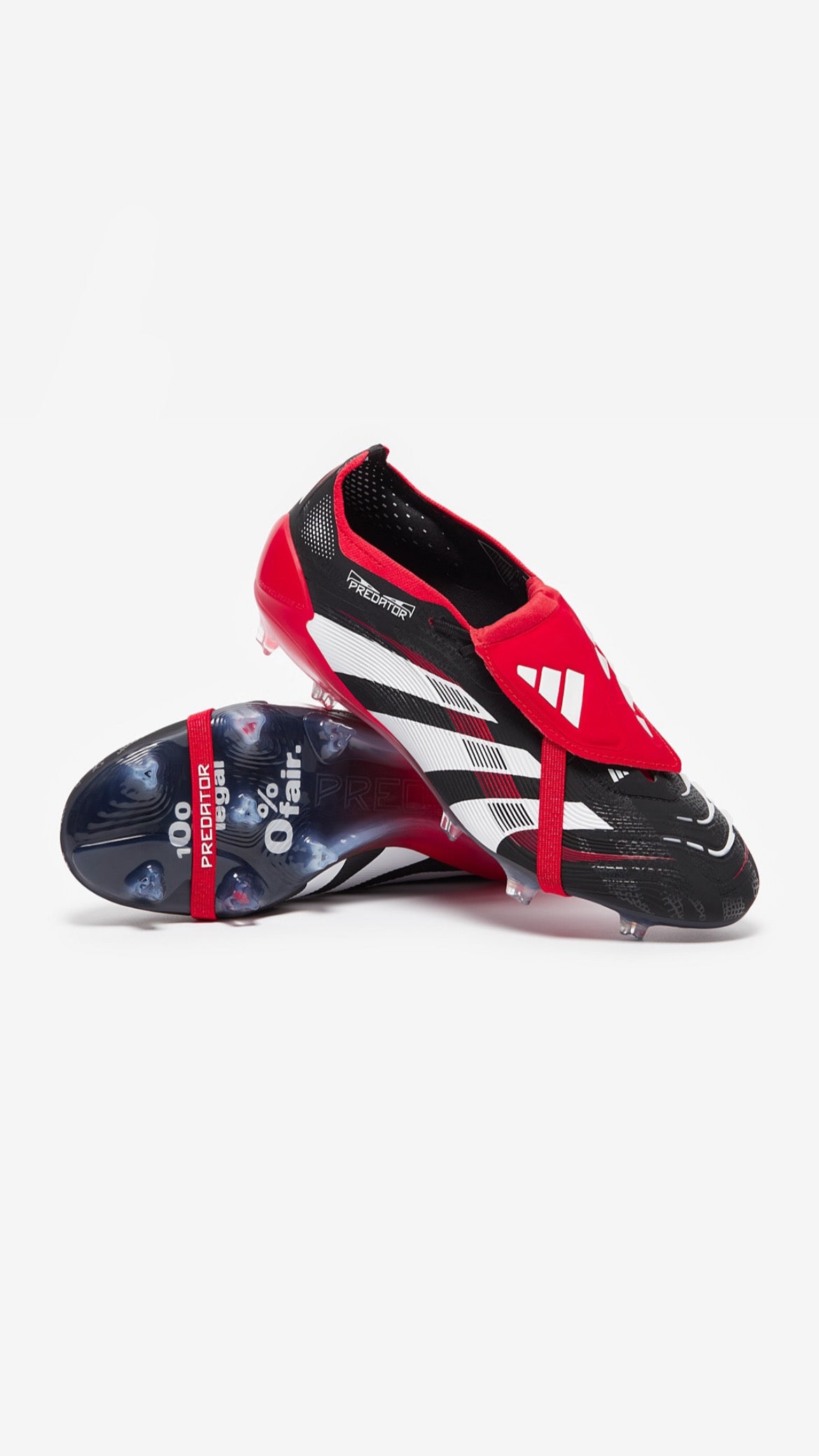 ADIDAS PREDATOR ELITE TONGUE FG - Black Red White